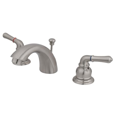 Kingston Brass KB958 Magellan Mini-Widespread Bathroom Faucet, Brushed Nickel KB958